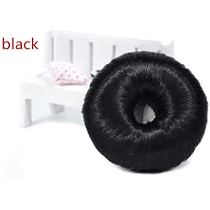 Hair Donut Up Do Hair Ring Hairstyler Bun Maker (Black) - Image 4